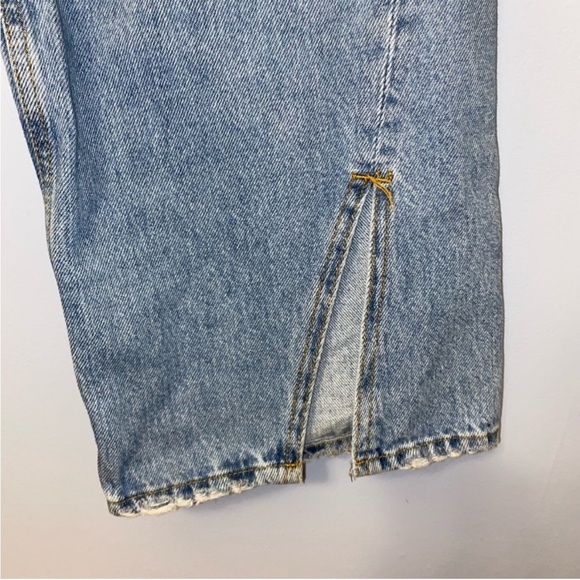 Free People We The Free Long Lines Slit Straight Jean Women’s Denim Flare SZ 29 - Picture 9 of 13
